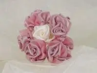 Rose Open Head<br> Satin with Petals