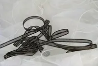 Organza Ribbon - 10mm Black