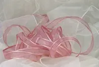 Organza Ribbon - 15mm Dusty Pink