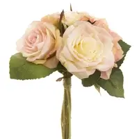Artificial Rose & Hydrangea Bouquet<br>Light Pink