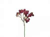Artificial Berry Bunch Pick<br>Red