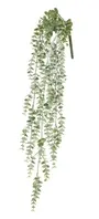 Artificial Hanging Silver Leaf<br>Green 77cm