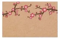 Gift Card<br>Kraft with Cherry Blossom Spray