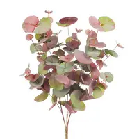 Artificial Eucalyptus Bush<br>Pink/Grey