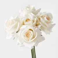 Artificial Kaisa Rose Bouquet<br>Ivory