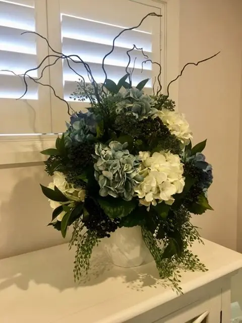 Artificial Hydrangeas Arrangement