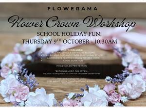 Looking for something fun and different for the kids to do these school holidays?? 

Come and join us for a morning of fun as they create their very own beautiful Artificial Flower Crown 🌸 to take home

Bookings required via our website www.flowerama.net.au

#artificialflowers #FlowerCrown #workshop #getcreative #schoolholidayfun #ʙᴏᴏᴋɴᴏᴡ