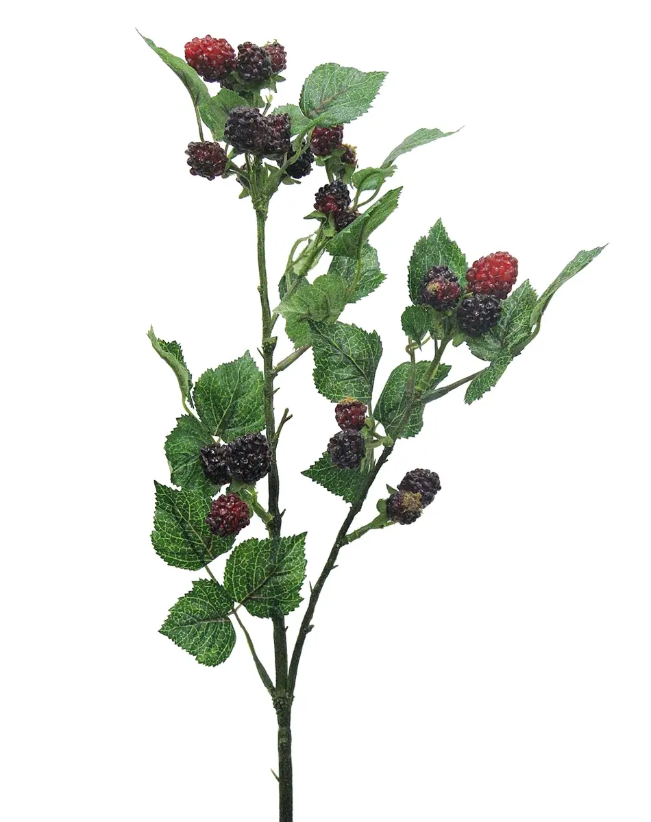 Main Image Artificial Blackberry Spray<br>Red