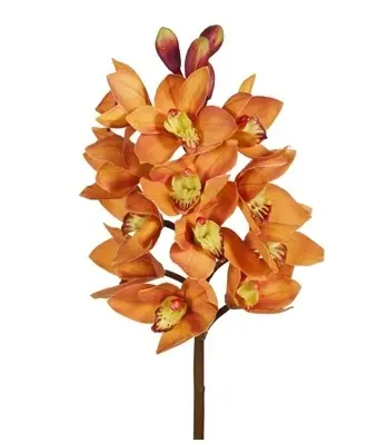 Main Image Artificial Cymbidium Orchid<br>Orange