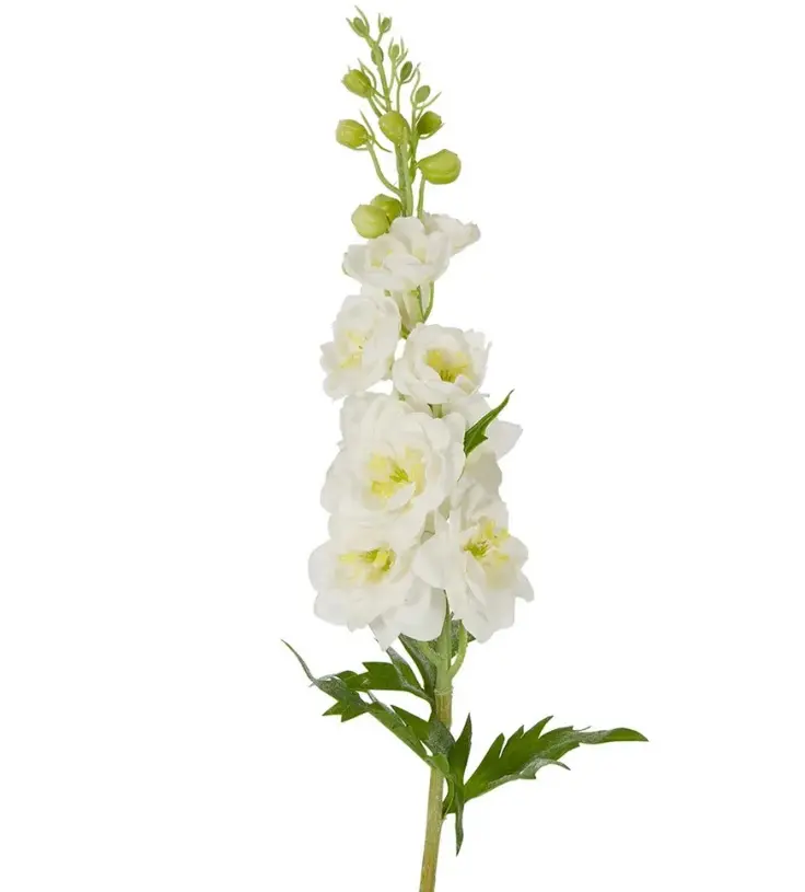 Artificial Delphinium Flower Spray<br>White