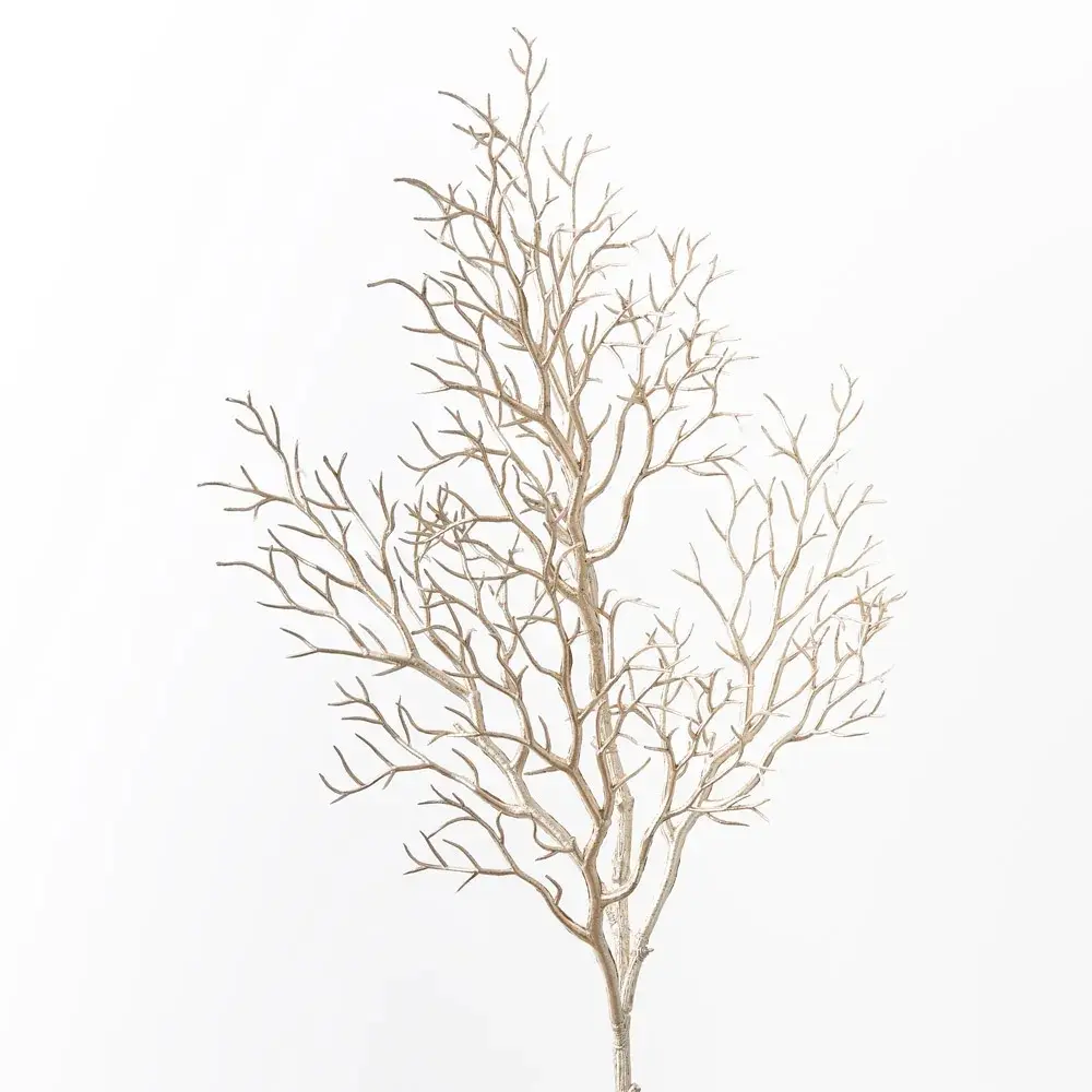 Artificial Coral Twig Spray<br>Champagne