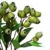 1. Artificial Gum Nut Spray with Leaves<br>Green thumbnail