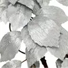 1. Artificial Leaf Garland<br>Metallic Silver 1.5m thumbnail