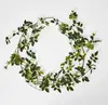 Artificial Rose Bud Garland<br>White thumbnail
