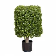 Artificial Boxwood Square Top<br> 55cm