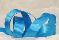 Satin Ribbon - 25mm Aqua