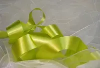 Satin Ribbon - 38mm Lime