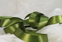 Satin Ribbon - 25mm Olive
