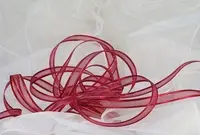 Organza Ribbon - 10mm Burgundy