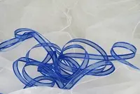 Organza Ribbon - 10mm Royal Blue