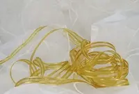 Organza Ribbon - 10mm Old Gold