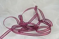 Organza Ribbon - 10mm Plum