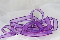 Organza Ribbon - 15mm Regal Purple