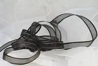 Organza Ribbon - 15mm Black