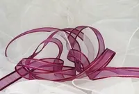 Organza Ribbon - 15mm Plum