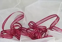 Organza Ribbon - 10mm Burgundy