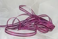 Organza Ribbon - 10mm Plum