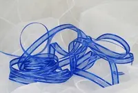 Organza Ribbon - 10mm Royal Blue