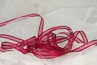 Organza Ribbon - 10mm Burgundy