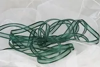 Organza Ribbon - 10mm Hunter Green