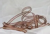 Organza Ribbon - 10mm Brown