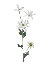 Artificial Flannel Flower<br>White