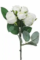 Artificial Rose Spray<br>White