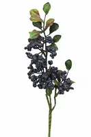 Artificial Berry Spray Cluster<br>Black