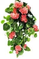 Artificial Geranium Bush Vine<br>Peach