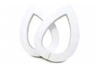 Styrofoam Chaplet - White