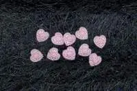 Pearl Floral Hearts - Pink