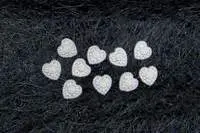 Pearl Floral Hearts - Cream