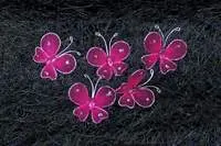 Organza Butterflies - Hot Pink