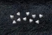 Pearl Small Hearts - Ivory