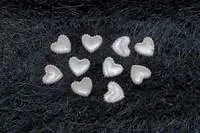 Pearl Cushion Hearts - Light Pink