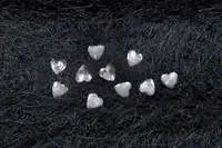 Crystal Hearts<br>Medium - Silver