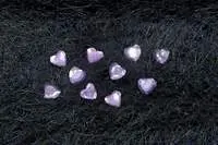 Crystal Hearts<br>Medium - Purple