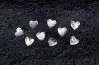 Crystal Hearts<br>Large - Silver