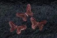 Glitter Butterflies - Burgundy