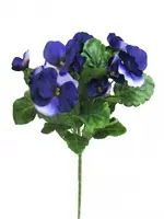 Artificial Pansy Bush<br>Purple